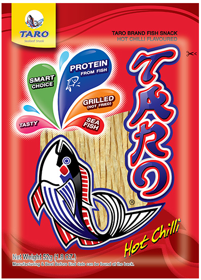 TARO BRAND FISH SNACK HOT CHILLI FLAVOUED